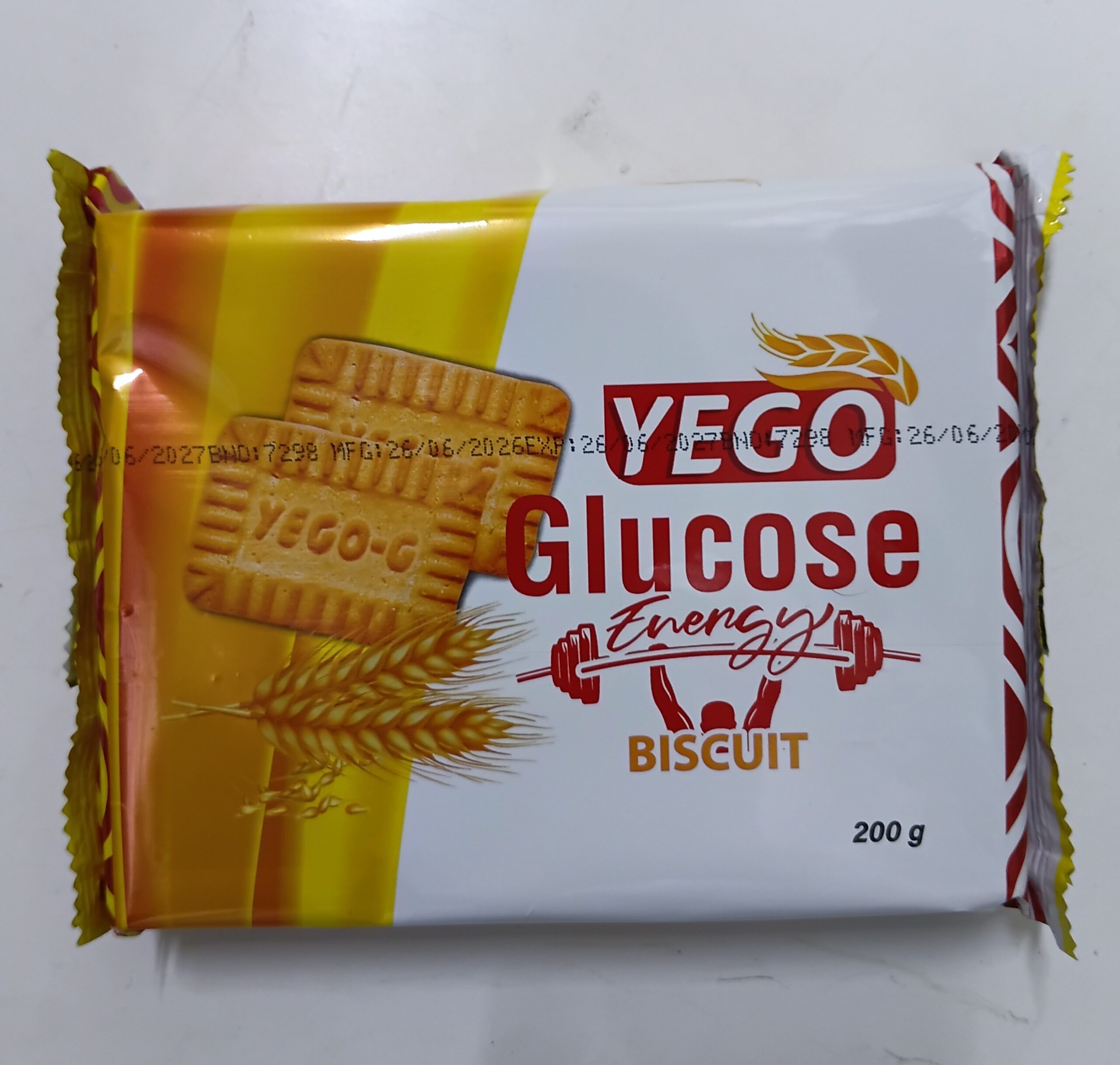 GLUCOSE YEGO BISCUIT 200G ONE PIECES