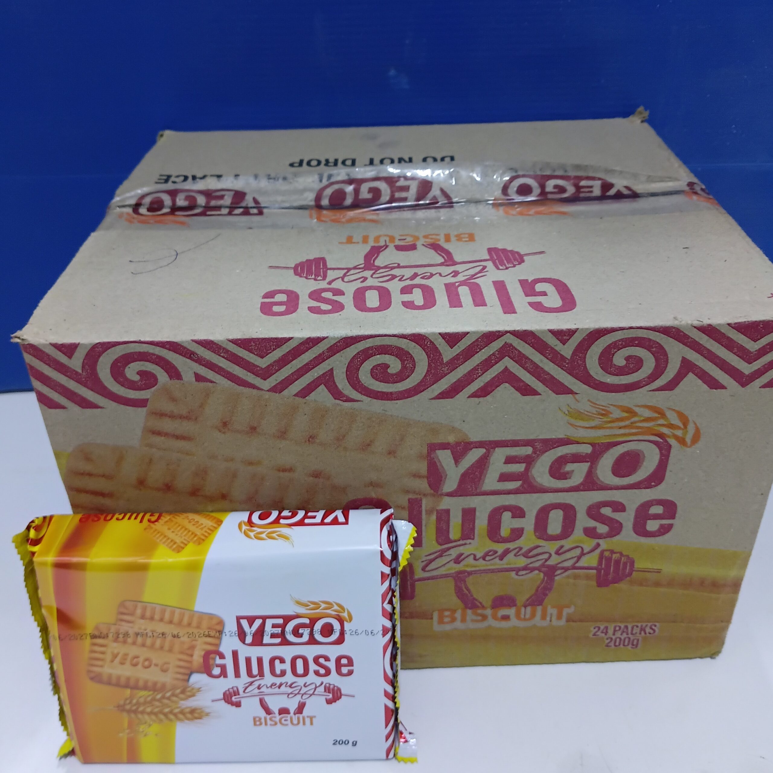 GLUCOSE YEGO BISCUIT 200G 24 PIECES CARTON