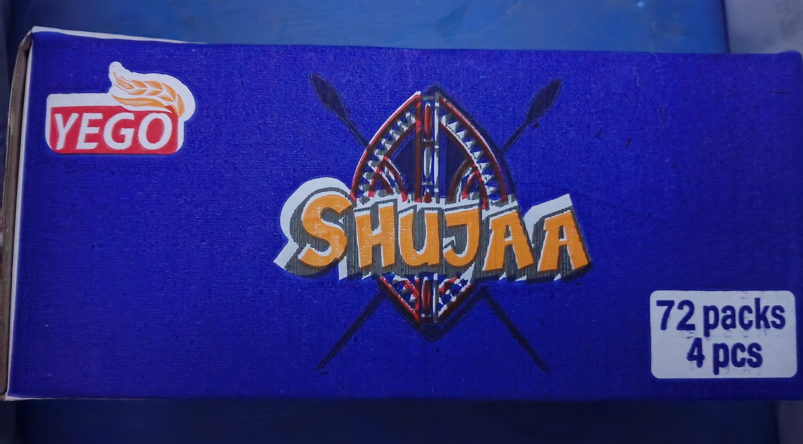 SHUJAA YEGO CHAI BISCUIT 72 PIECES CARTON